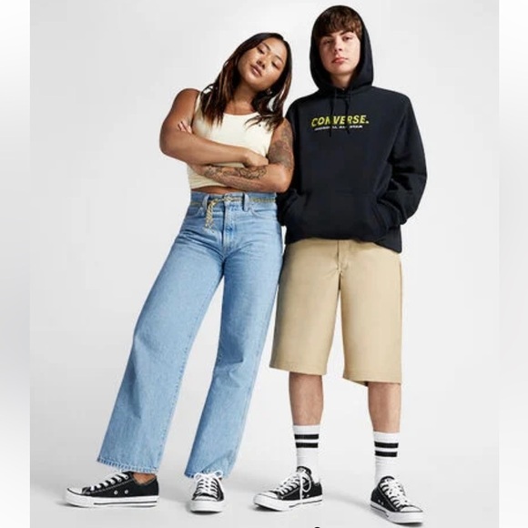 Converse | Unisex black classic All Star lace up sneakers Men’s 9.5 Women’s 11.5 - Picture 2 of 16